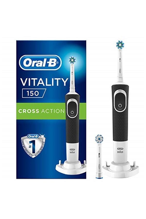 مسواک برقی قابل شارژ اورال-بی با ضمانت اصالت کالا، مدلVitality D150 Cross Action Rechargeable Toothbrush + 1 Spare Head