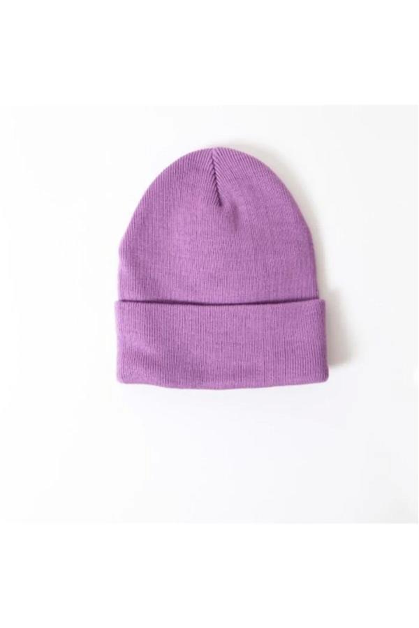 کلاه زنانه زمستانی با بهترین کیفیت بنفش