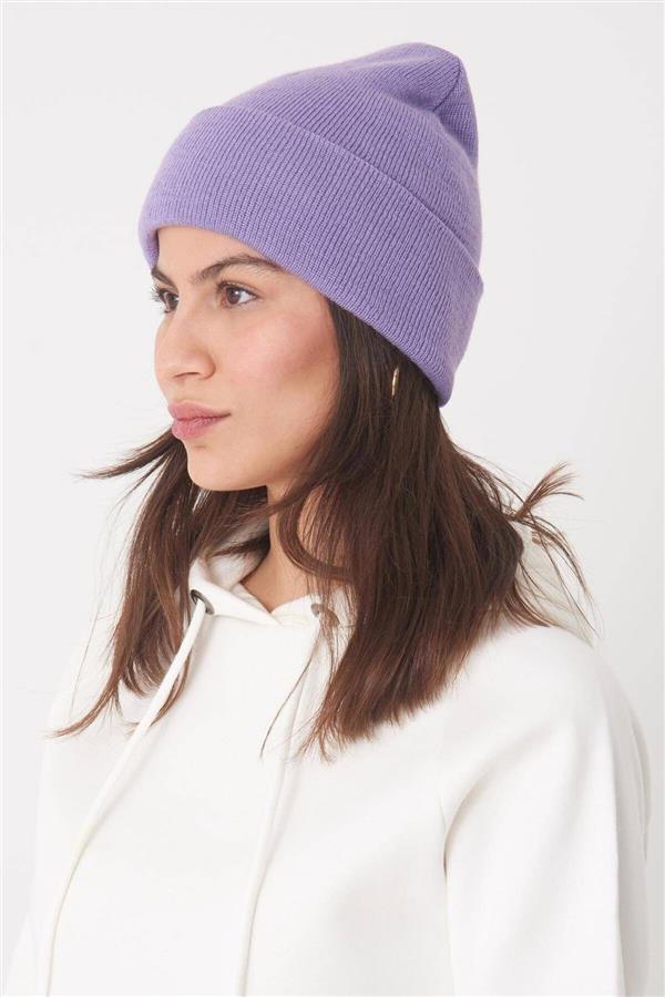 کلاه زنانه زمستانی با بهترین کیفیت بنفش