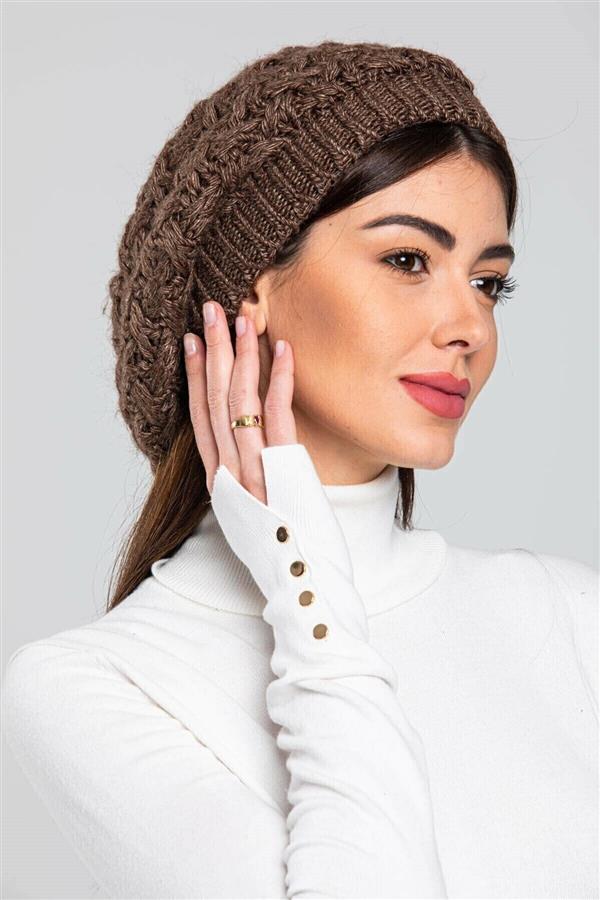 کلاه زنانه زمستانی بافتنی با بهترین کیفیت 