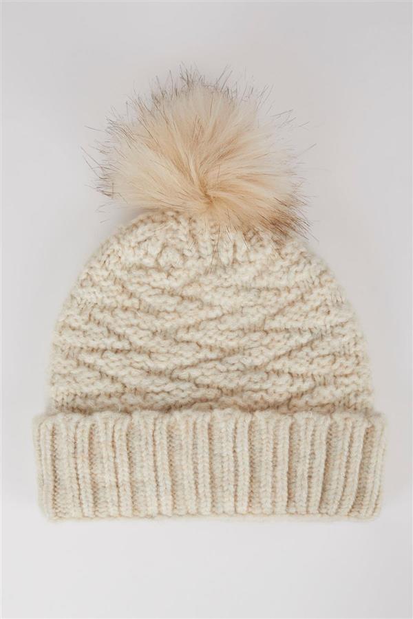 کلاه زنانه زمستانی بافتنی با بهترین کیفیت 