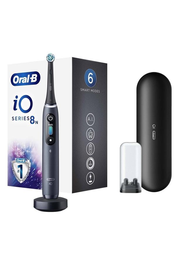 مسواک برقی قابل شارژ اورال-بی با ضمانت اصالت کالا، مدلiO 8 Rechargeable Toothbrush - Black