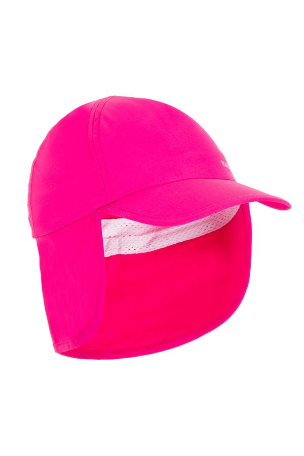 کلاه نقاب دار  محافظ UV کودک رنگ صورتی