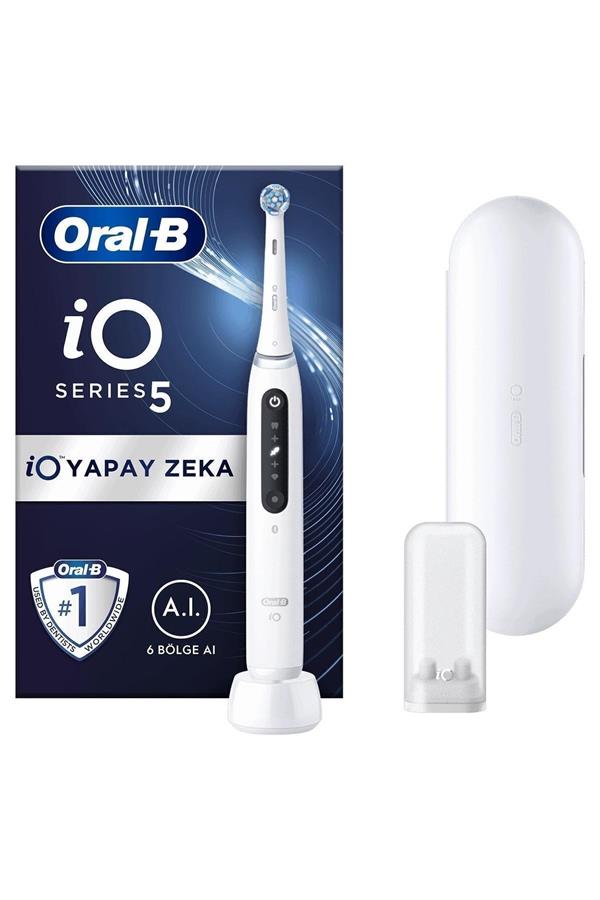 مسواک برقی قابل شارژ اورال-بی با ضمانت اصالت کالا، مدلiO 5 Rechargeable Toothbrush - White