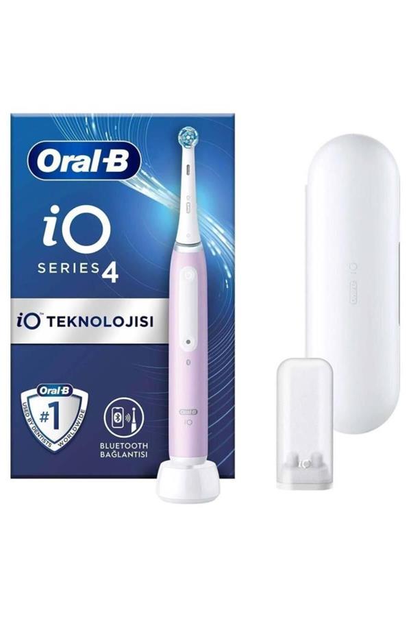 مسواک برقی قابل شارژ اورال-بی با ضمانت اصالت کالا، مدلiO 4 Rechargeable Toothbrush - Magenta