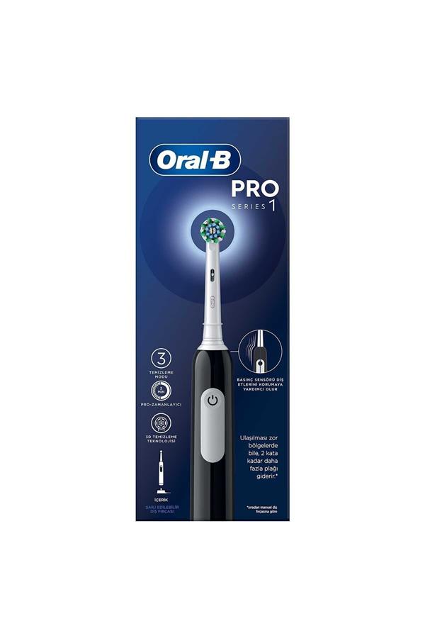 مسواک برقی قابل شارژ اورال-بی با ضمانت اصالت کالا، مدلPro Series 1 Rechargeable Toothbrush - Black