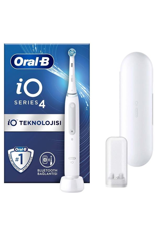 مسواک برقی قابل شارژ اورال-بی با ضمانت اصالت کالا، مدلiO 4 Rechargeable Toothbrush - White