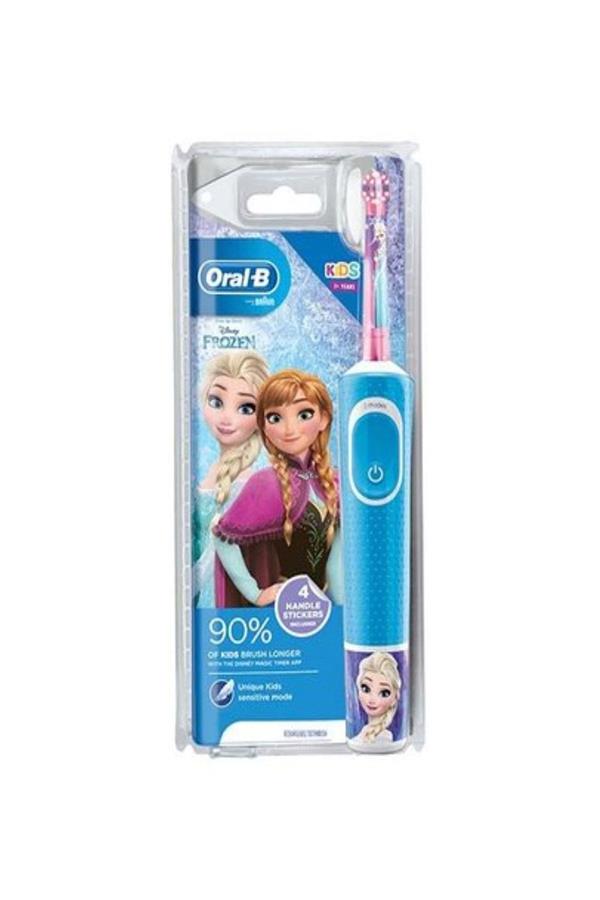 مسواک برقی قابل شارژ اورال-بی مخصوص کودکان با ضمانت اصالت کالا، مدلOral-b D100 Frozen Rechargeable Toothbrush For Kids