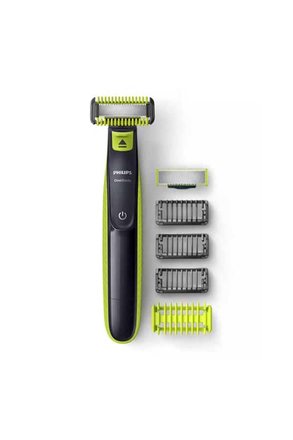 ماشین اصلاح صورت و بدن فیلیپس، با ضمانت اصالت کالا مدل OneBlade Shaver Qp2620/20 Face + Body Green