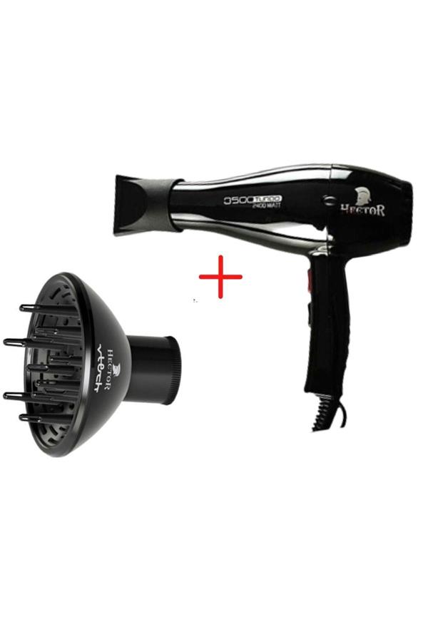 سشوار هکتور با ضمانت اصالت کالا مدلProfessional Blow Dryer 3500 Turbo-black + black