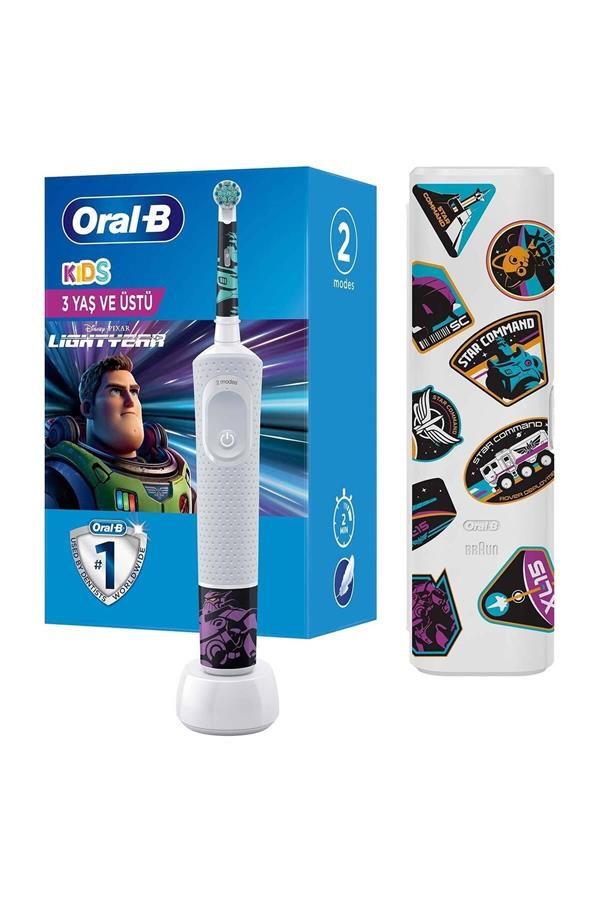 مسواک برقی قابل شارژ اورال-بی مخصوص کودکان با ضمانت اصالت کالا، مدلD100 Vitality Lightyear Special Series Extra Soft Rechargeable Toothbrush for Kids +