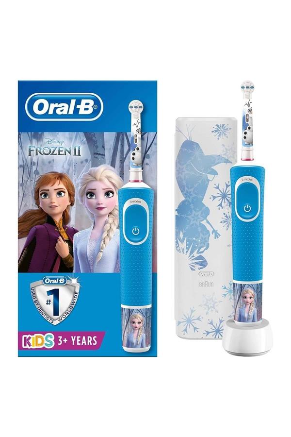 Rechargeable Toothbrush for Children D100 Frozen Special Series - Carrying Boمسواک برقی قابل شارژ اورال-بی مخصوص کودکان  با ضمانت اصالت کالا، مدل  x