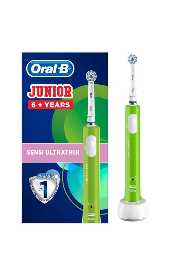 مسواک برقی قابل شارژ اورال-بی با ضمانت اصالت کالا، مدلJunior Rechargeable Toothbrush for Kids (Ages 6+)