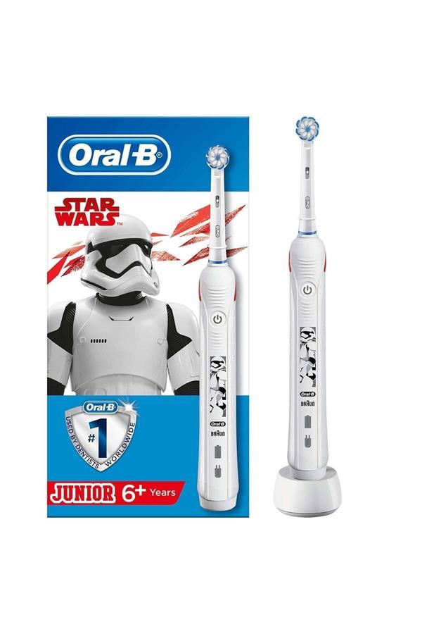 مسواک برقی قابل شارژ اورال-بی مخصوص کودکان با ضمانت اصالت کالا، مدلStar Wars Rechargeable Toothbrush for Junior Kids (Ages 6+)