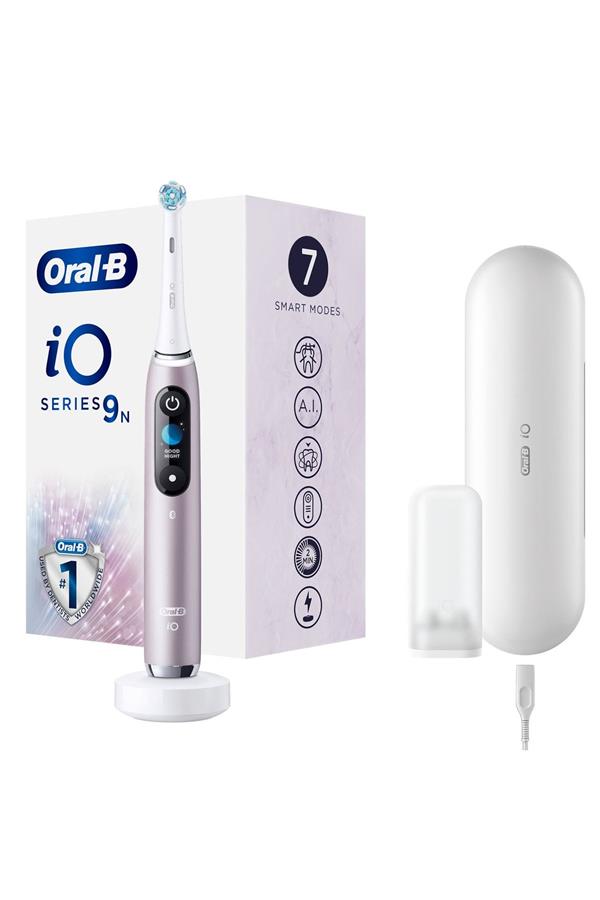 مسواک برقی قابل شارژ اورال-بی با ضمانت اصالت کالا، مدلiO 9 Rechargeable Toothbrush - Pink