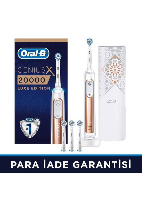 مسواک برقی قابل شارژ اورال-بی با ضمانت اصالت کالا، مدلGenius X Luxury Edition Rosegold Rechargeable Toothbrush