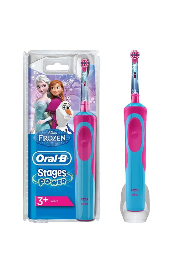 مسواک برقی قابل شارژ اورال-بی مخصوص کودکان با ضمانت اصالت کالا، مدلStages Power Frozen Rechargeable Toothbrush for Kids