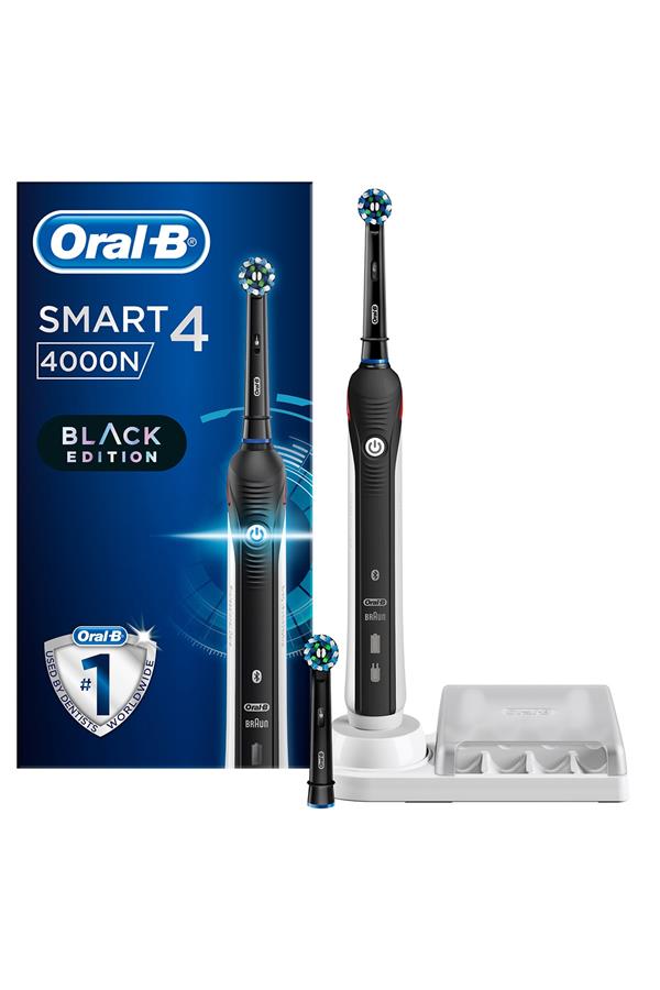 9873مسواک برقی قابل شارژ اورال بی/ Smart 4000 Rechargeable Toothbrush Cross Action Black